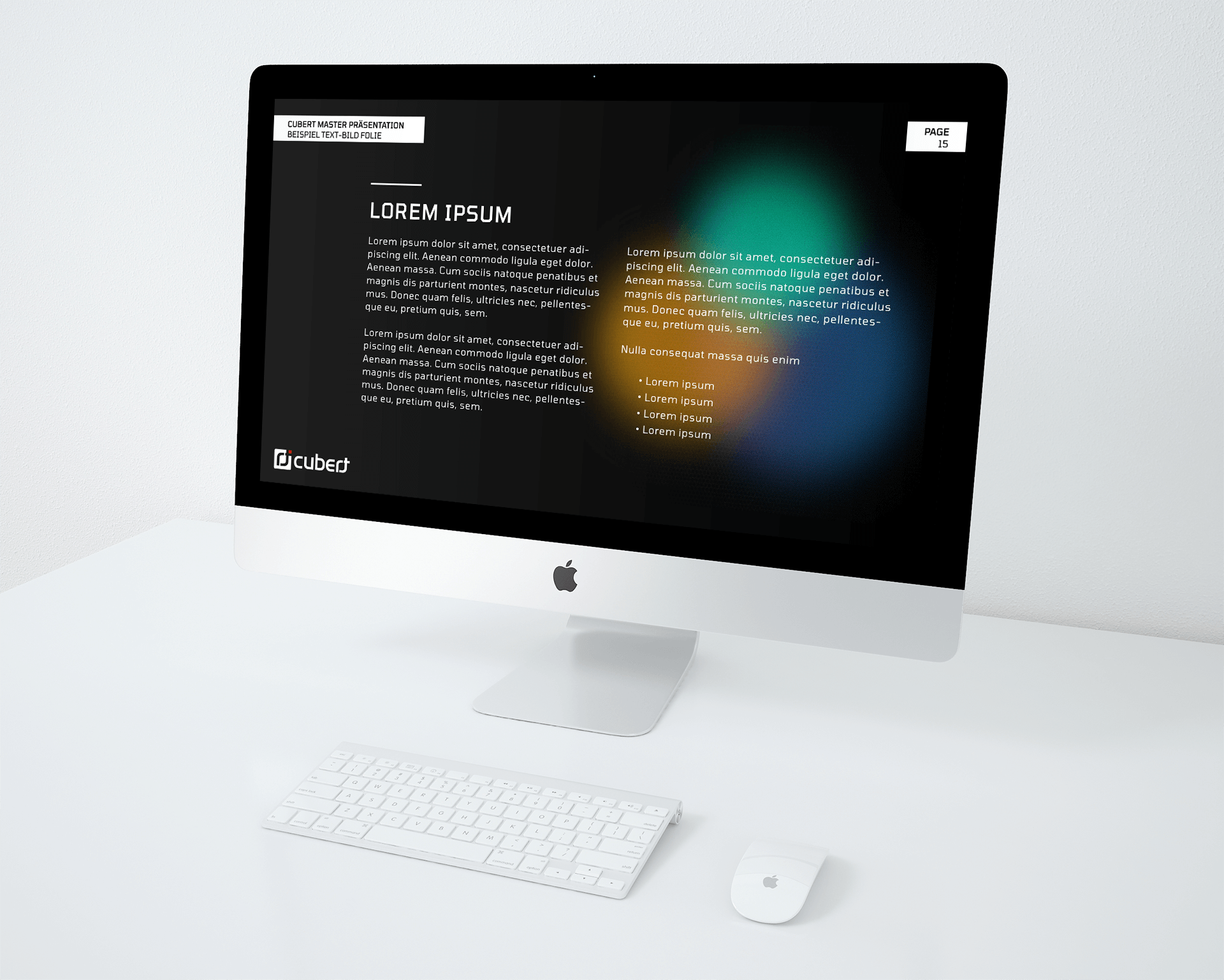 Cubert Google Slides Satzspiegel Template