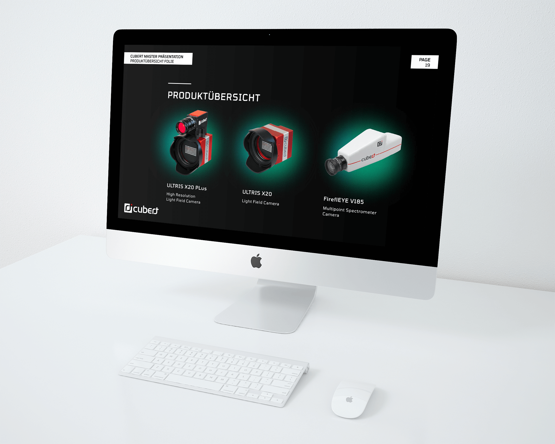 Cubert Google Slides Produktübersicht Template