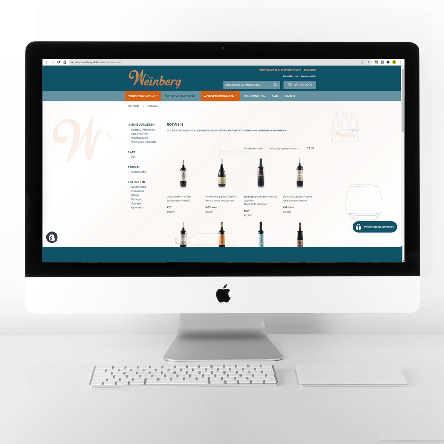 Weinberg Shopify Webshop